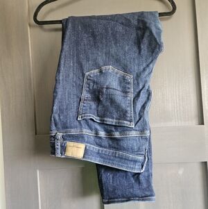 Womens Dark Blue Denim Jeans, American Eagle